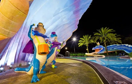 water slides